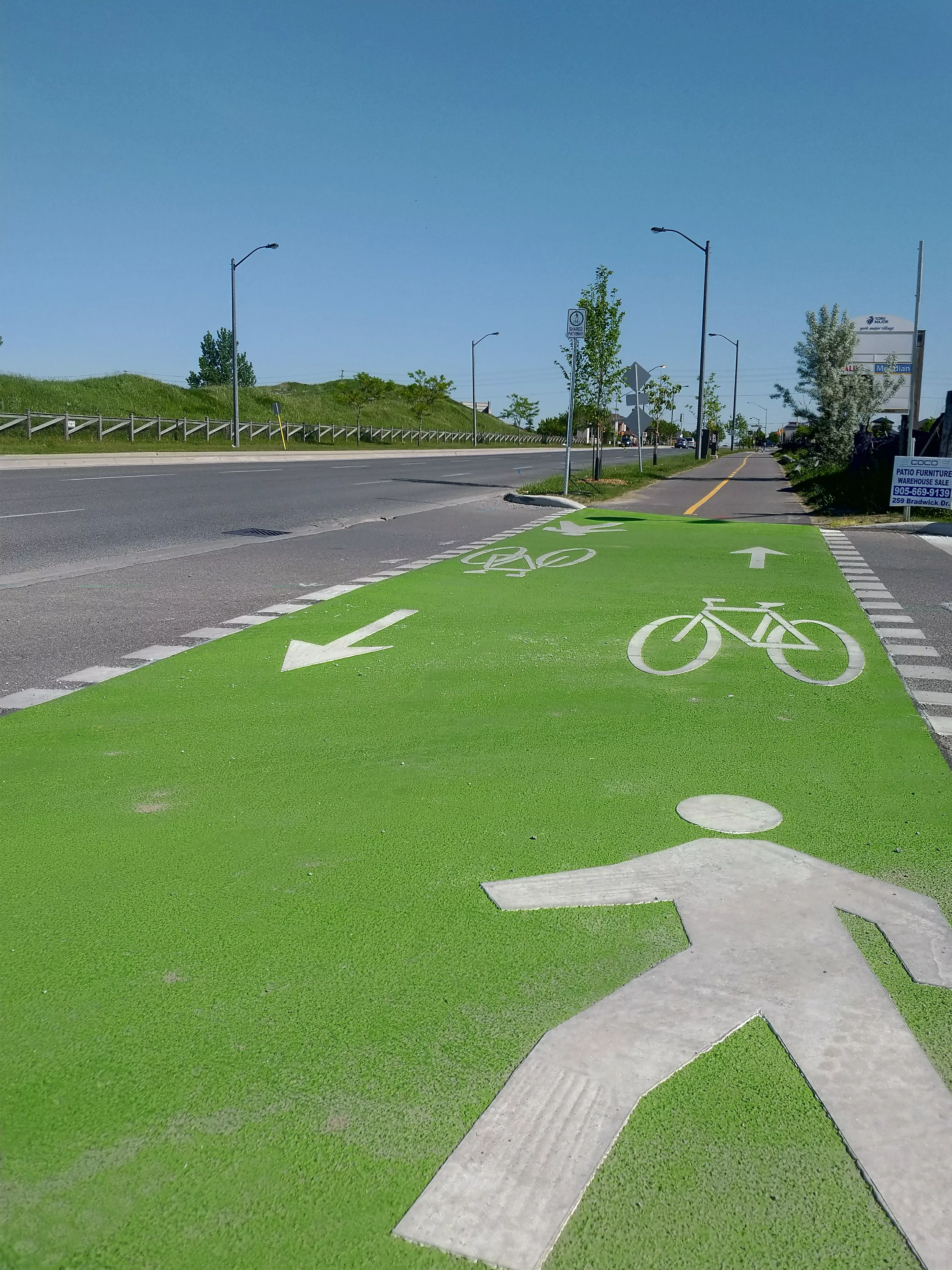 Painted bike lane